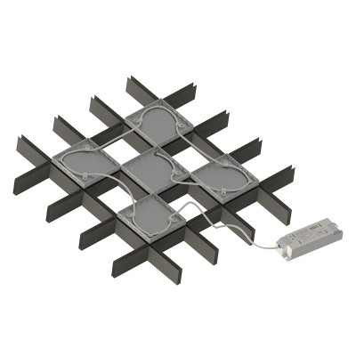 Светильник LED-GR GL15 100 W8/4000К 85х85х40 5 модулей Светильник LED-GR GL15 100 W8/4000К 85х85х40 5 модулей