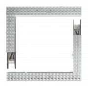Светильник VOLGA-EU-L 38/3000K 575х350х74 30° угловой правый со сквозной проводкой