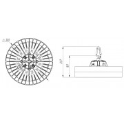 Светильник Wheel 150/Д/840/01/B IP65 подвесной