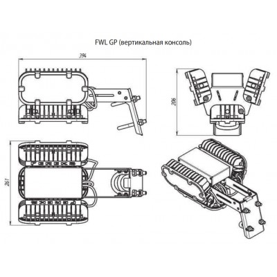 Периметральный светильник FWL GP 15-100/К15-Ш/850/04/КB IP66 FEREKS Периметральный светильник FWL GP 15-100/К15-Ш/850/04/КB IP66 FEREKS
