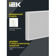 Панель светодиодная ДВО PRO 1071 27/3000К IP40 595х295 микропризма