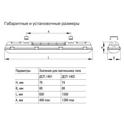 Светильник ДСП 1403 70Вт IP65 серебристый Светильник ДСП 1403 70Вт IP65 серебристый