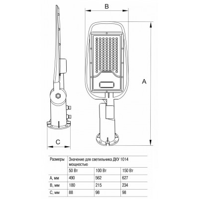 Светильник LIGHTING ДКУ 1014-100Ш PRO 5000К IP65 Светильник LIGHTING ДКУ 1014-100Ш PRO 5000К IP65