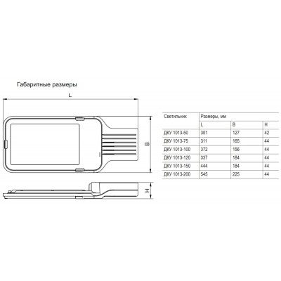Светильник ДКУ 1013-150Д 5000К IP65 Светильник ДКУ 1013-150Д 5000К IP65