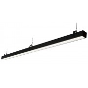 Слимлайт Линейный 40W-5200Lm 6000-6500К Микропризма с БАП на 3ч черный
