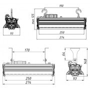 Светильник L-industry 30 Turbine 25/Д/5,0К/01/IKV-21 IP66