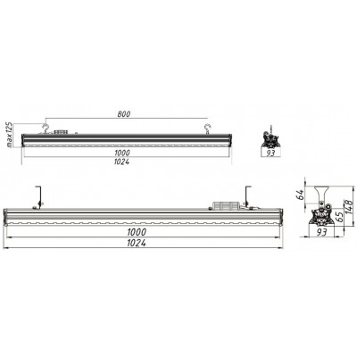 Светильник L-industry 120 Turbine 100/Г60/4,0К/01/IKV-24 IP66 Светильник L-industry 120 Turbine 100/Г60/4,0К/01/IKV-24 IP66
