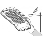 Уличный светильник LuxYard-M 115Вт CRI80 5000K КСС:WL с защитным стеклом