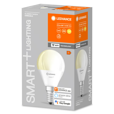 Светодиодная лампа Smart+WiFi Mini Bulb Dimmable 40 5W/2700K E14 Светодиодная лампа Smart+WiFi Mini Bulb Dimmable 40 5W/2700K E14