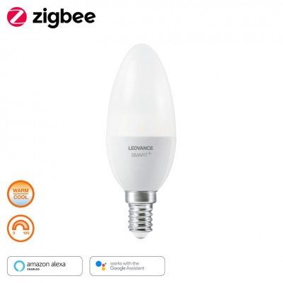Светодиодная лампа Smart+ZB Candle Tunable White 40 6W E14 Светодиодная лампа Smart+ZB Candle Tunable White 40 6W E14