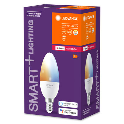 Светодиодная лампа Smart+ZB Candle Tunable White 40 6W E14 Светодиодная лампа Smart+ZB Candle Tunable White 40 6W E14