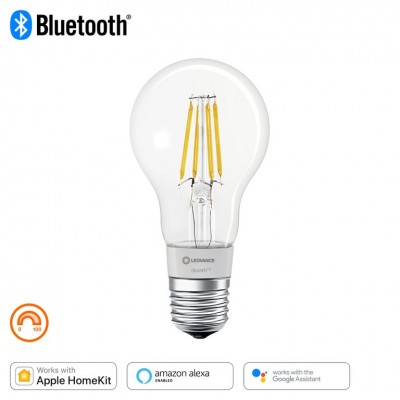 Светодиодная лампа Smart+BT Filament Classic Dimmable 60 6W/2700K E27 Светодиодная лампа Smart+BT Filament Classic Dimmable 60 6W/2700K E27