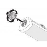 DP COMPACT 1500 55W 4000K IP66 GY LEDV