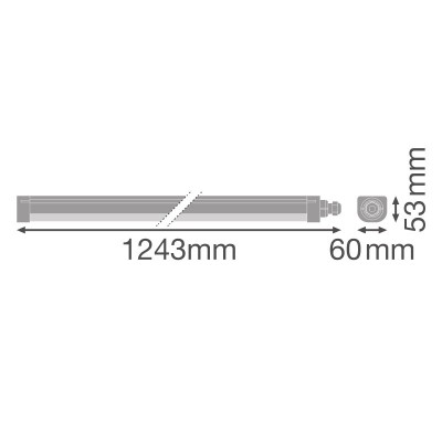 Светильник DP Comp 1200 V 33W 840 IP66 PS Светильник DP Comp 1200 V 33W 840 IP66 PS