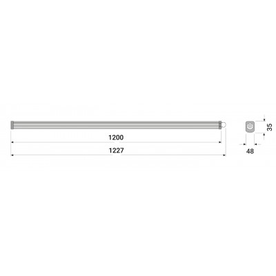 Светильник DP Eco Class Slim 57W 840 230V IP65 Светильник DP Eco Class Slim 57W 840 230V IP65