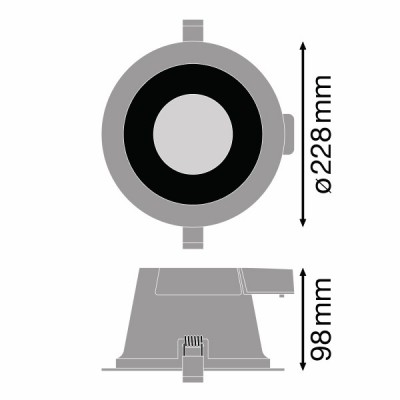 Светодиодный даунлайт DL COMFORT DN205 20W/3CCT 60DEG WT Светодиодный даунлайт DL COMFORT DN205 20W/3CCT 60DEG WT