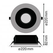 Даунлайт DL UGR19 DN195 PFM 21W/840 WT IP54