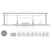 Даунлайт DL Slim SQUARE 210 18W 3000K WT