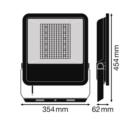 Прожектор FL AREA 145W/840 Asym 48x92 BK Прожектор FL AREA 145W/840 Asym 48x92 BK
