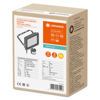 Прожектор FL COMP SEN V 10W 840 SYM 100 BK Прожектор FL COMP SEN V 10W 840 SYM 100 BK