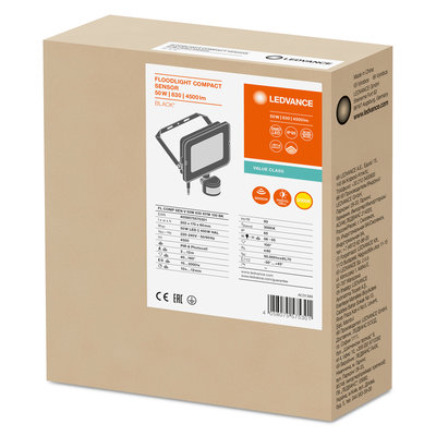 Прожектор FL COMP SEN V 50W 830 SYM 100 BK Прожектор FL COMP SEN V 50W 830 SYM 100 BK