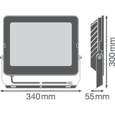 Прожектор FL COMP V 180W 865 SYM 100 BK Прожектор FL COMP V 180W 865 SYM 100 BK