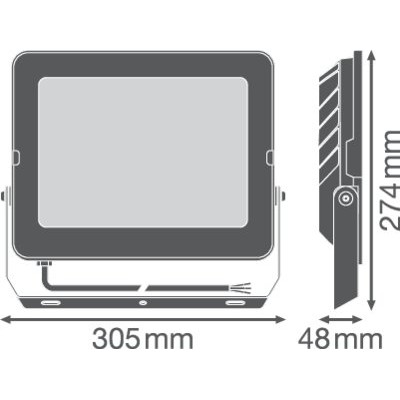 Прожектор FL COMP V 135W 830 SYM 100 BK Прожектор FL COMP V 135W 830 SYM 100 BK