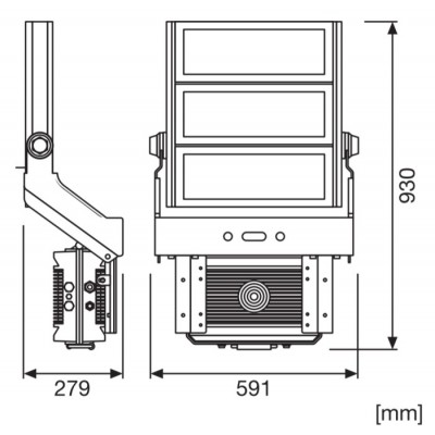 Прожектор FL MAX LUM 900W 757 Sym 60 Wal Прожектор FL MAX LUM 900W 757 Sym 60 Wal