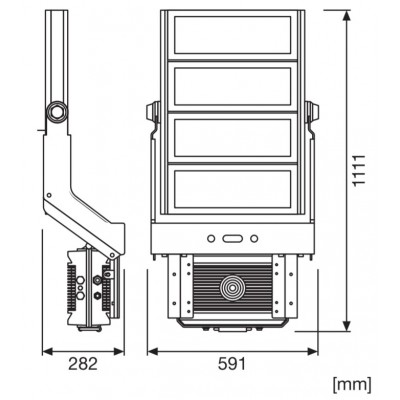 Прожектор FL MAX LUM 1200W 757 Sym 10 Wal Прожектор FL MAX LUM 1200W 757 Sym 10 Wal