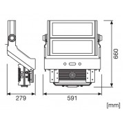 Прожектор FL MAX LUM 600W 757 Sym 30 Wal
