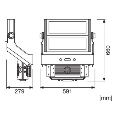 Прожектор FL MAX LUM 600W 757 Sym 30 Wal Прожектор FL MAX LUM 600W 757 Sym 30 Wal