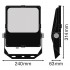 Прожектор FL PRF Asym 55x110 50W 3000K BK Прожектор FL PRF Asym 55x110 50W 3000K BK