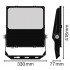 Прожектор FL PRF Asym 55x110 100W 3000K BK Прожектор FL PRF Asym 55x110 100W 3000K BK