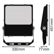 Прожектор FL PRF Asym 55x110 150W 4000K BK