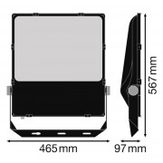 Прожектор FL PRF Asym 45x140 290W 3000K BK