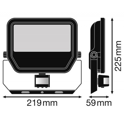 Прожектор FL PFM S 50W/3000K SYM 100 BK Прожектор FL PFM S 50W/3000K SYM 100 BK