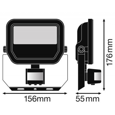 Прожектор FL PFM S 20W/3000K SYM 100 BK Прожектор FL PFM S 20W/3000K SYM 100 BK