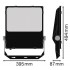 Прожектор FL PRF Sym R30 200W 3000K BK Прожектор FL PRF Sym R30 200W 3000K BK