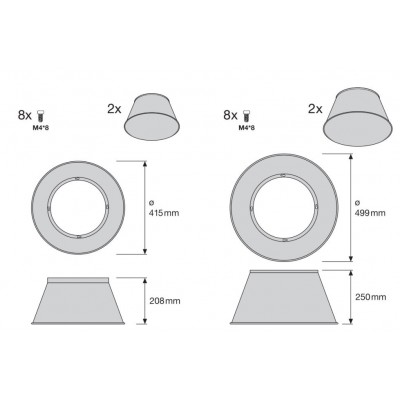 Отражатель ALU REFLECTOR 1552-10W HIGH BAY g3 Отражатель ALU REFLECTOR 1552-10W HIGH BAY g3