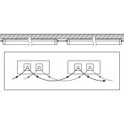 LN SURFACE IP44 1200 36W 3000K WT LEDV