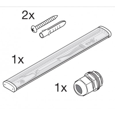 Линейный светодиодный светильник LN SURFACE IP44 1200 36W 3000K WT LEDV Линейный светодиодный светильник LN SURFACE IP44 1200 36W 3000K WT LEDV