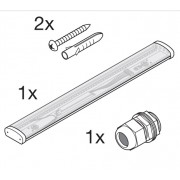 LN SURFACE IP44 1500 43W 3000K WT LEDV