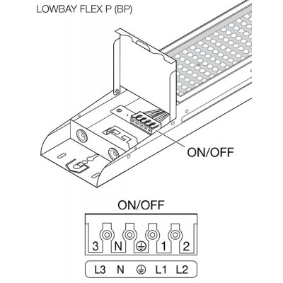 Светильник LOW BAY FLEX PRF 1500 Dali P 105W 840 W Светильник LOW BAY FLEX PRF 1500 Dali P 105W 840 W