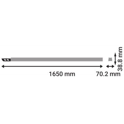 Шина TruSys® PFM ENERGY RAIL 1500 8P END LEDV Шина TruSys® PFM ENERGY RAIL 1500 8P END LEDV