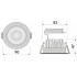 Светодиодный спот SP LED ADJUST 8W/3000K 230V IP20 LEDV Светодиодный спот SP LED ADJUST 8W/3000K 230V IP20 LEDV