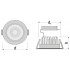 Светодиодный спот SP LED ADJUST 8W/4000K 230V IP20 LEDV Светодиодный спот SP LED ADJUST 8W/4000K 230V IP20 LEDV