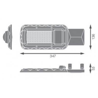 Светильник URBAN Lite M 50W 840 IP65 Gy Светильник URBAN Lite M 50W 840 IP65 Gy