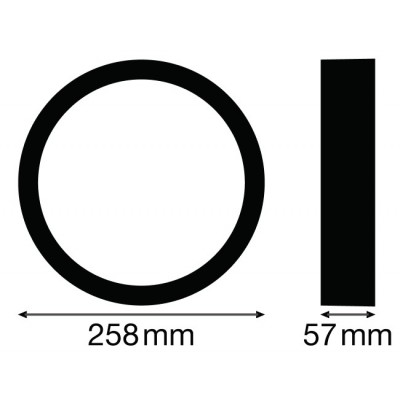 Накладка декоративная Ring 250 BK SF BLKH Накладка декоративная Ring 250 BK SF BLKH