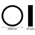 Накладка декоративная Ring 250 BK SF BLKH Накладка декоративная Ring 250 BK SF BLKH