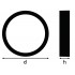 Накладка декоративная Ring 250 BK SF BLKH Накладка декоративная Ring 250 BK SF BLKH